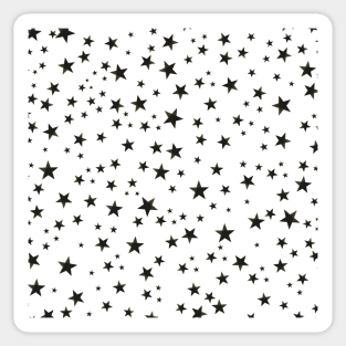 Shining black stars pattern Sticker